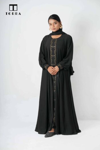 BLACK VELVET ABAYA